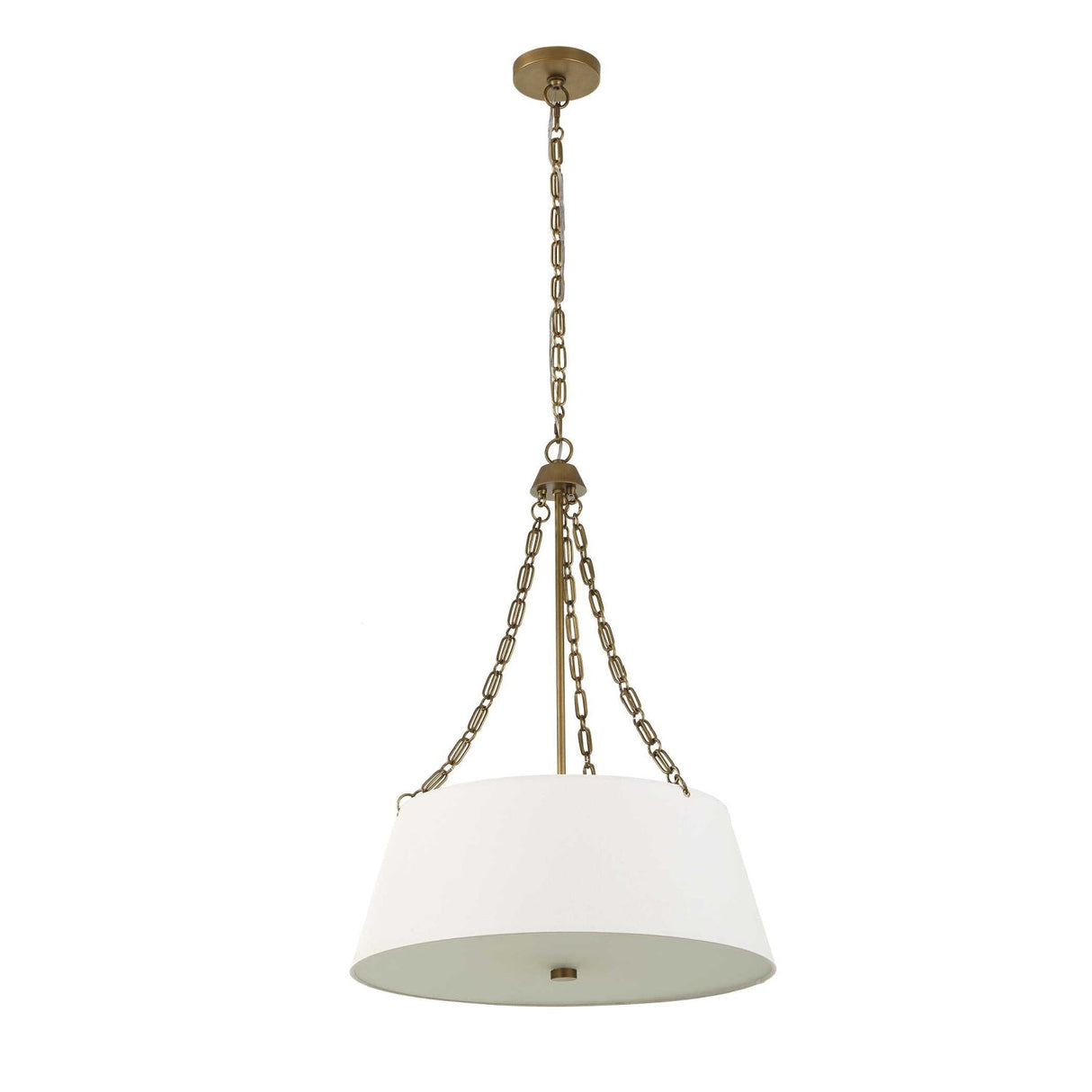 Modern European furniture - White Glass 4-Light Chandelier - www.oroa.com