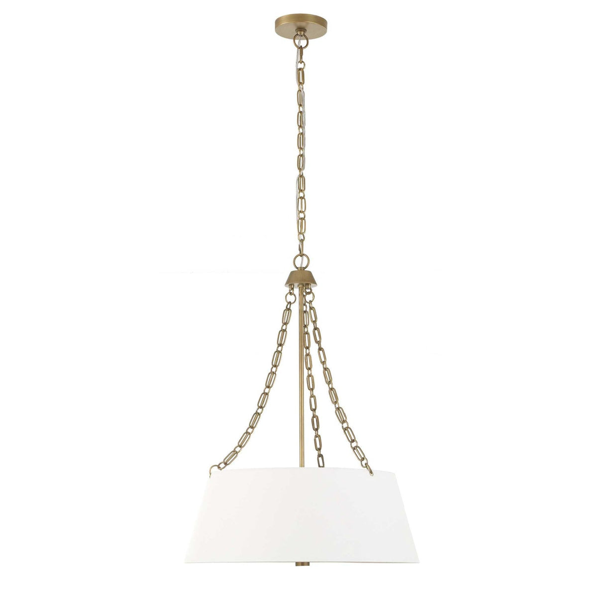 Modern European furniture - White Glass 4-Light Chandelier - www.oroa.com