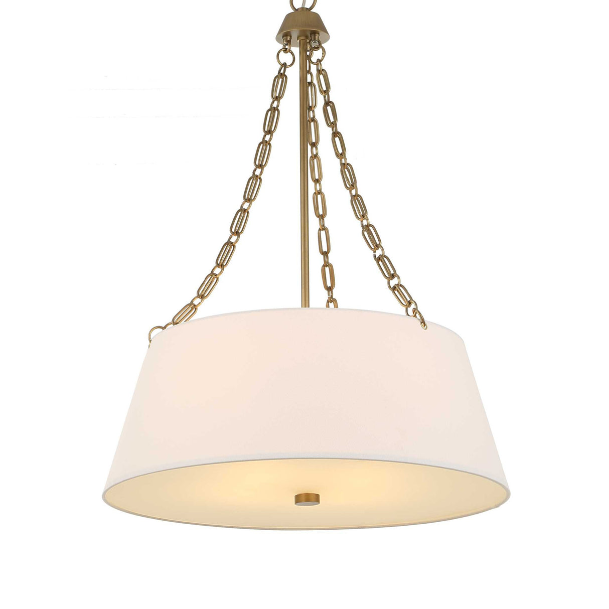 White Glass 4-Light Chandelier | Uttermost Andalucia