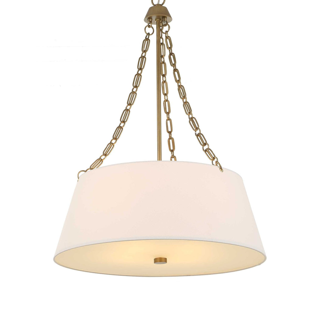 Modern European furniture - White Glass 4-Light Chandelier - www.oroa.com