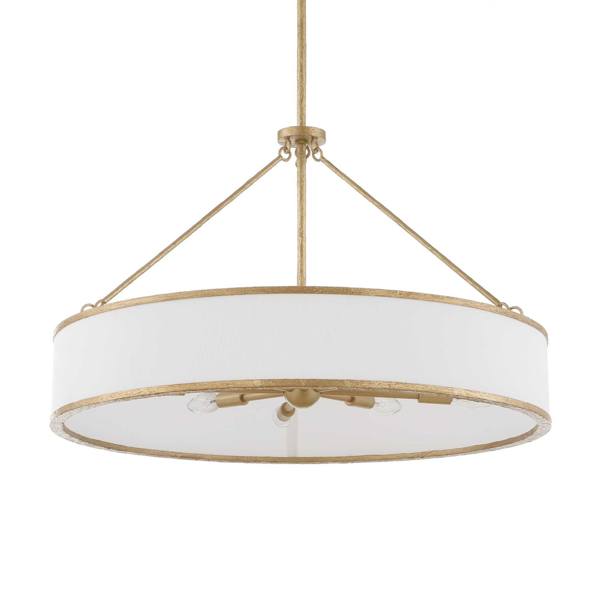 Gold Framed 8-Light Pendant Lamp | Uttermost Algiers