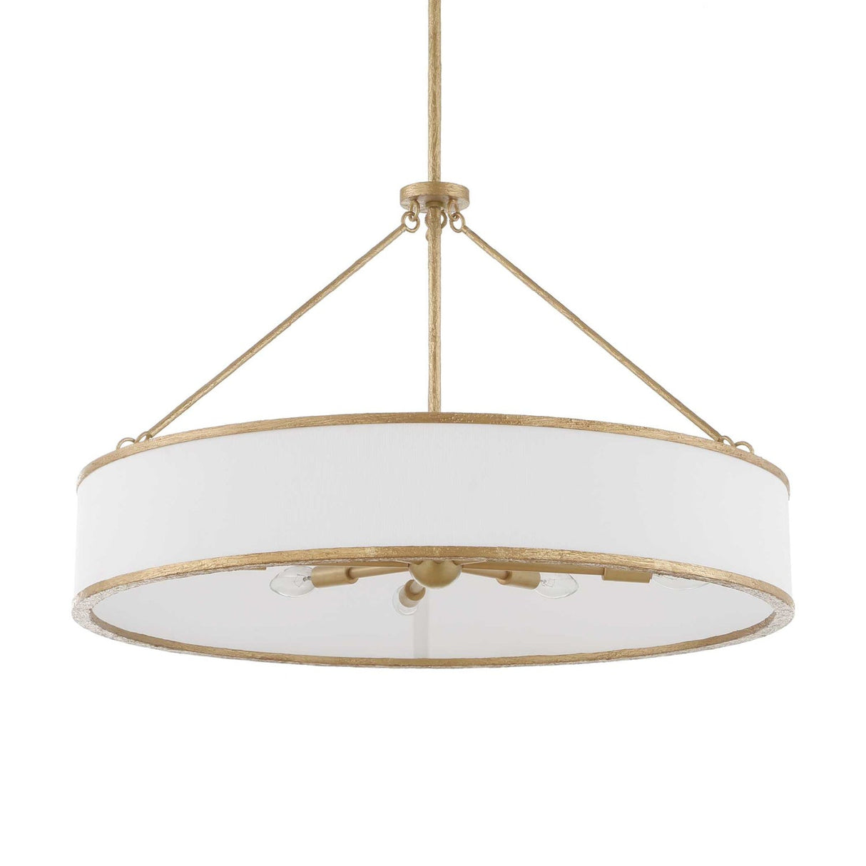 Modern European furniture - Gold Framed 8-Light Pendant Lamp - www.oroa.com