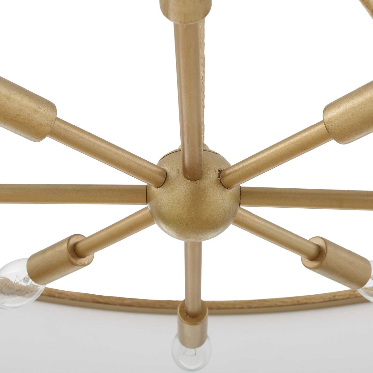 Modern European furniture - Gold Framed 8-Light Pendant Lamp - www.oroa.com