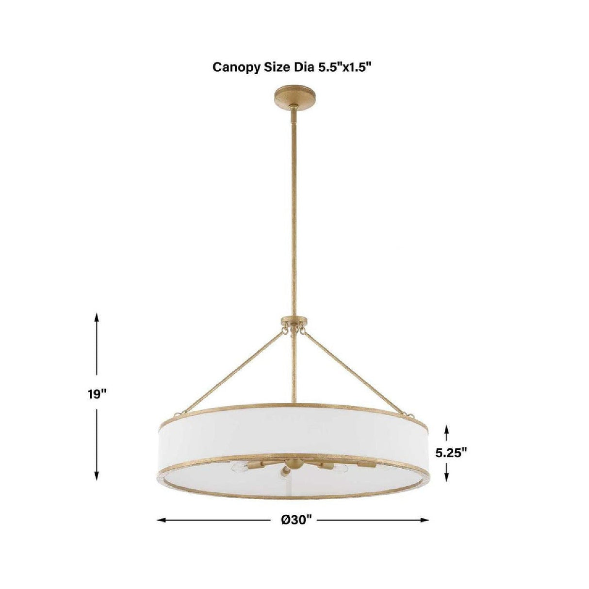 Modern European furniture - Gold Framed 8-Light Pendant Lamp - www.oroa.com