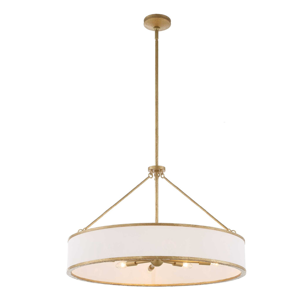 Modern European furniture - Gold Framed 8-Light Pendant Lamp - www.oroa.com