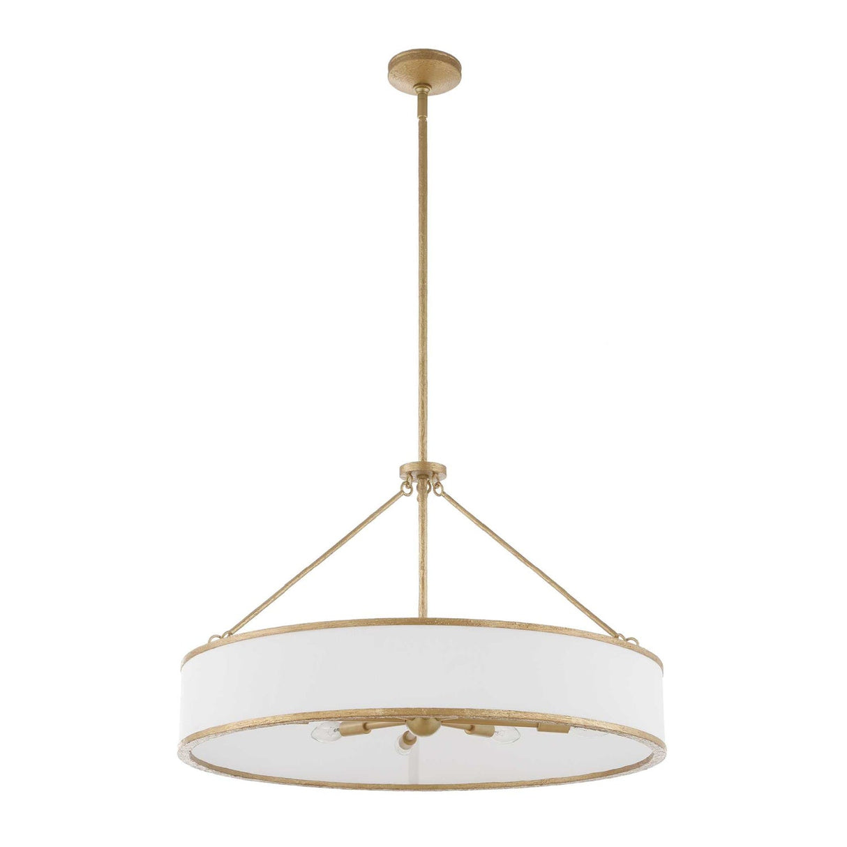 Modern European furniture - Gold Framed 8-Light Pendant Lamp - www.oroa.com