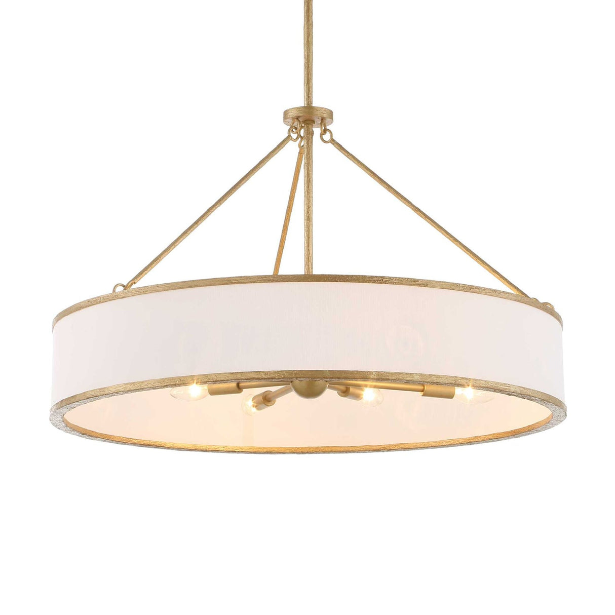 Modern European furniture - Gold Framed 8-Light Pendant Lamp - www.oroa.com