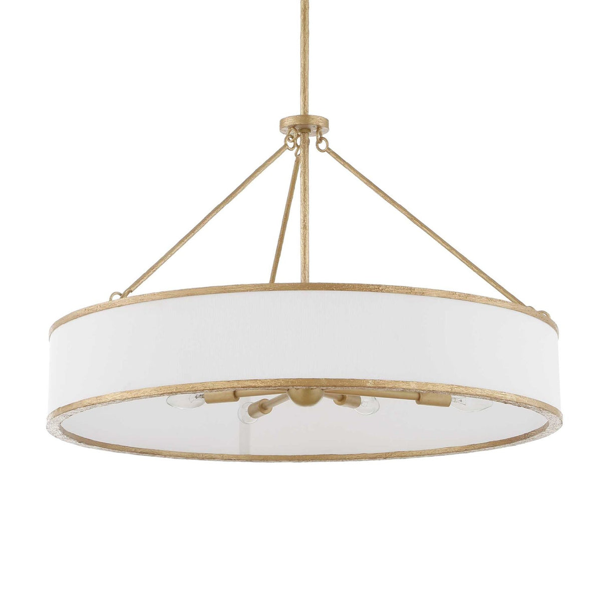 Modern European furniture - Gold Framed 8-Light Pendant Lamp - www.oroa.com