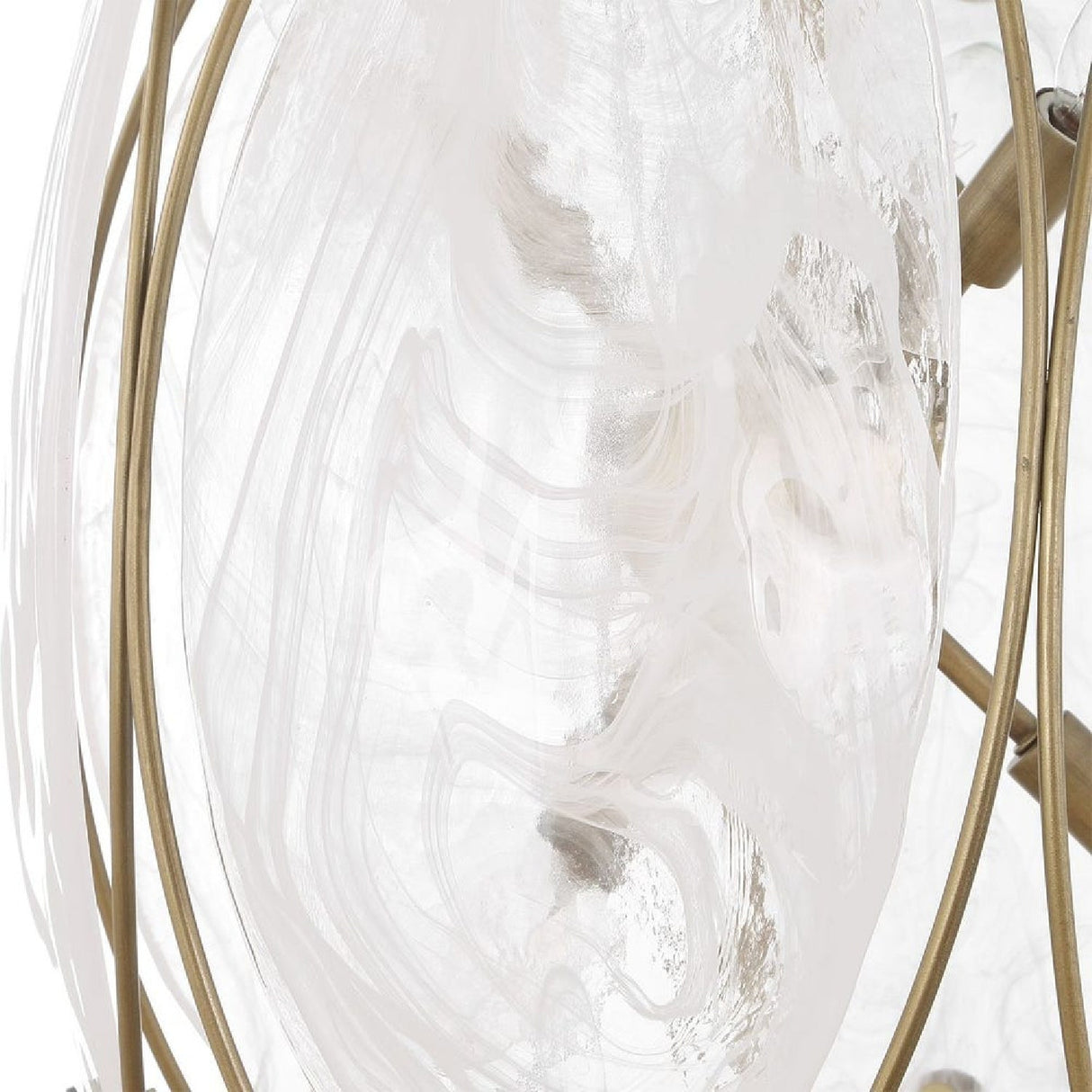 Modern European furniture - Oval Glass 6-Light Pendant Lamp - www.oroa.com