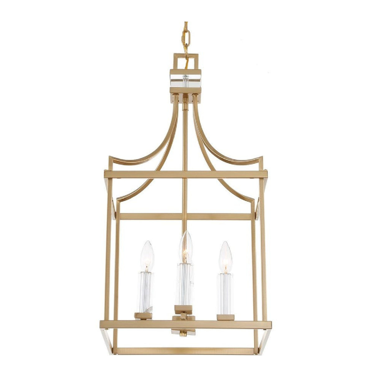 Brass Framed Lantern Pendant Lamp | Uttermost Montreal