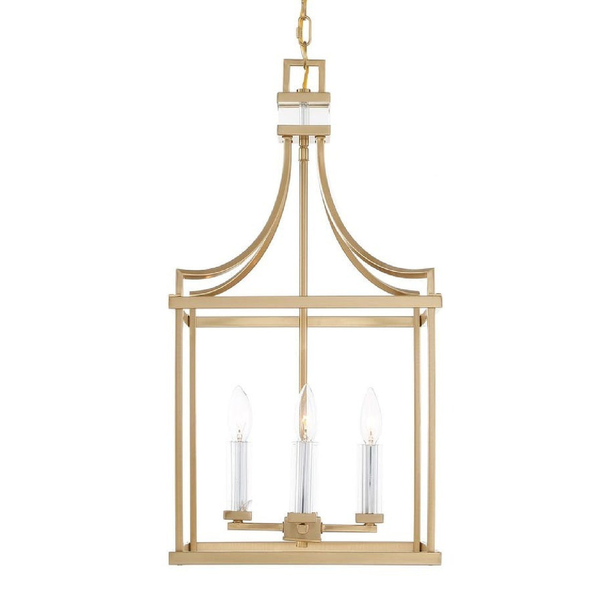 Brass Framed Lantern Pendant Lamp | Uttermost Montreal