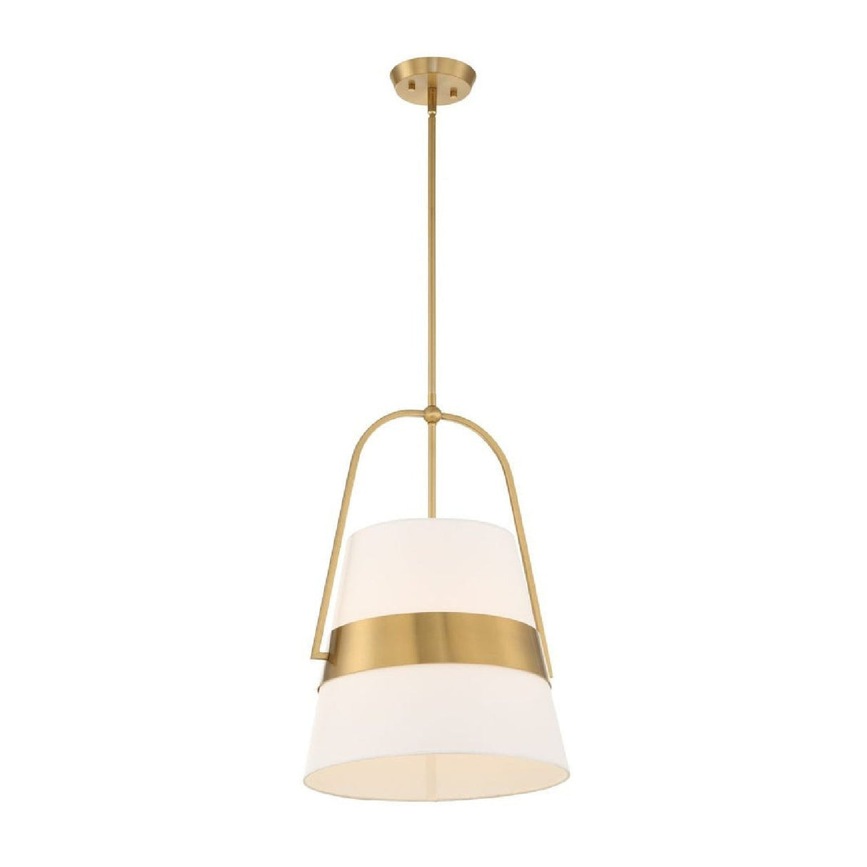 White Linen Tapered Pendant Lamp | Uttermost Harness - www.oroa.com