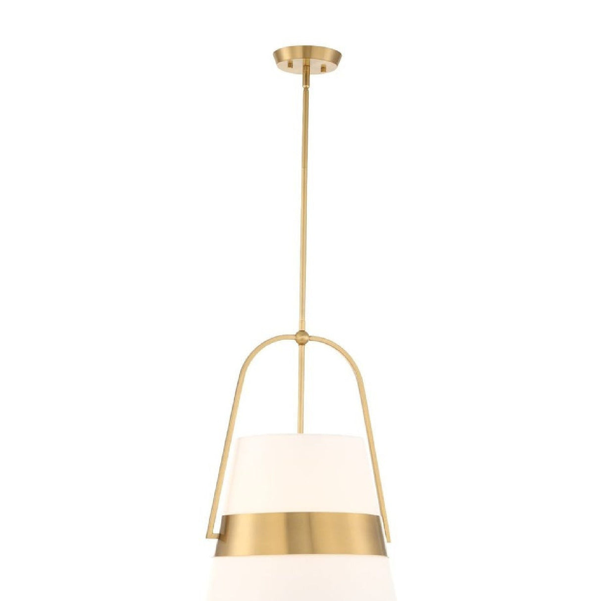 White Linen Tapered Pendant Lamp | Uttermost Harness - www.oroa.com