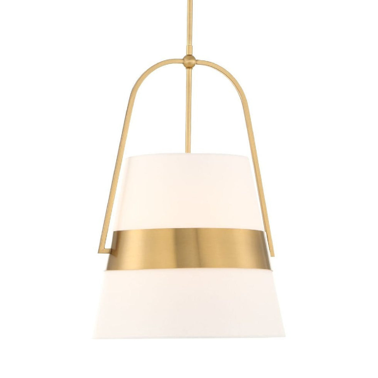 White Linen Tapered Pendant Lamp | Uttermost Harness - www.oroa.com