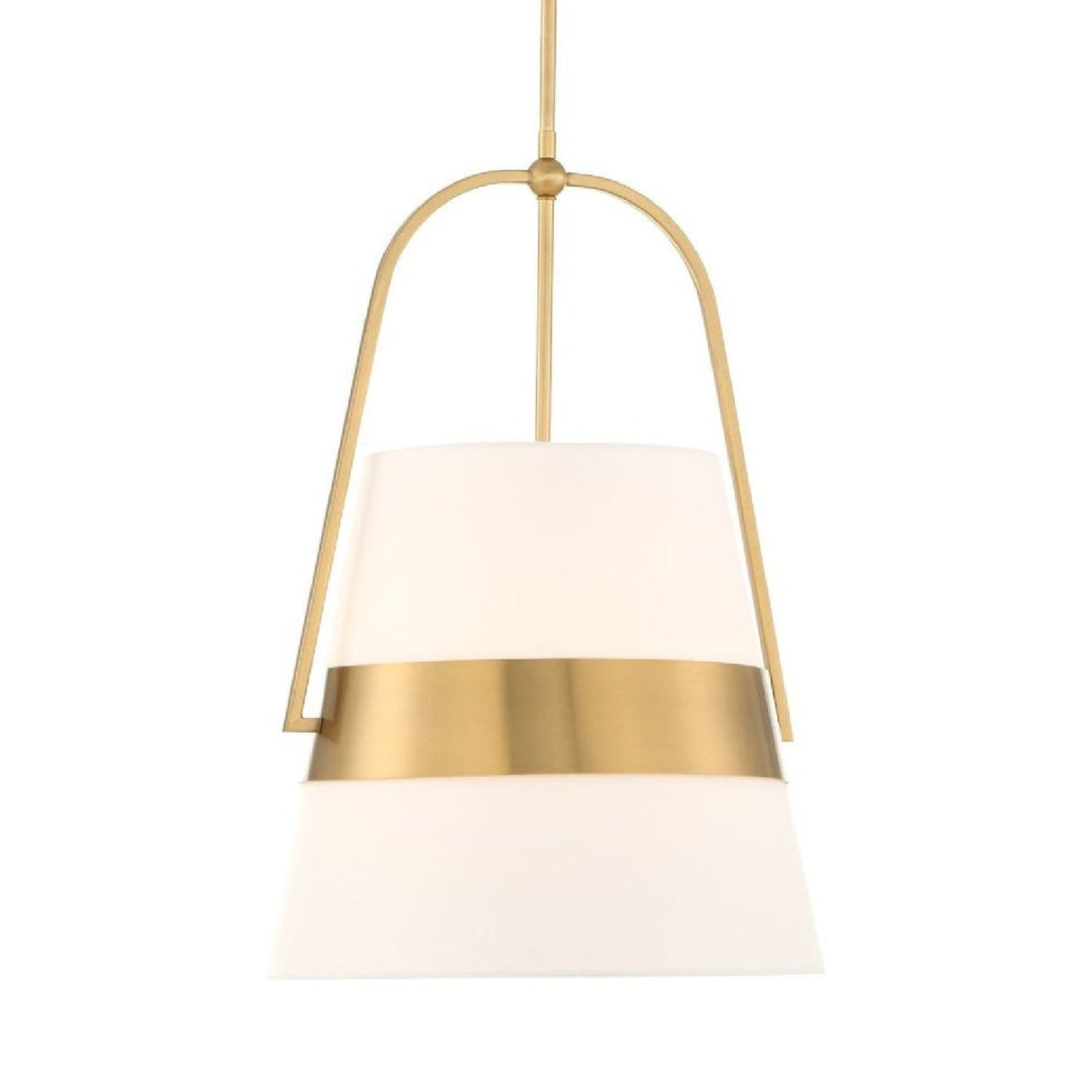 White Linen Tapered Pendant Lamp | Uttermost Harness - www.oroa.com