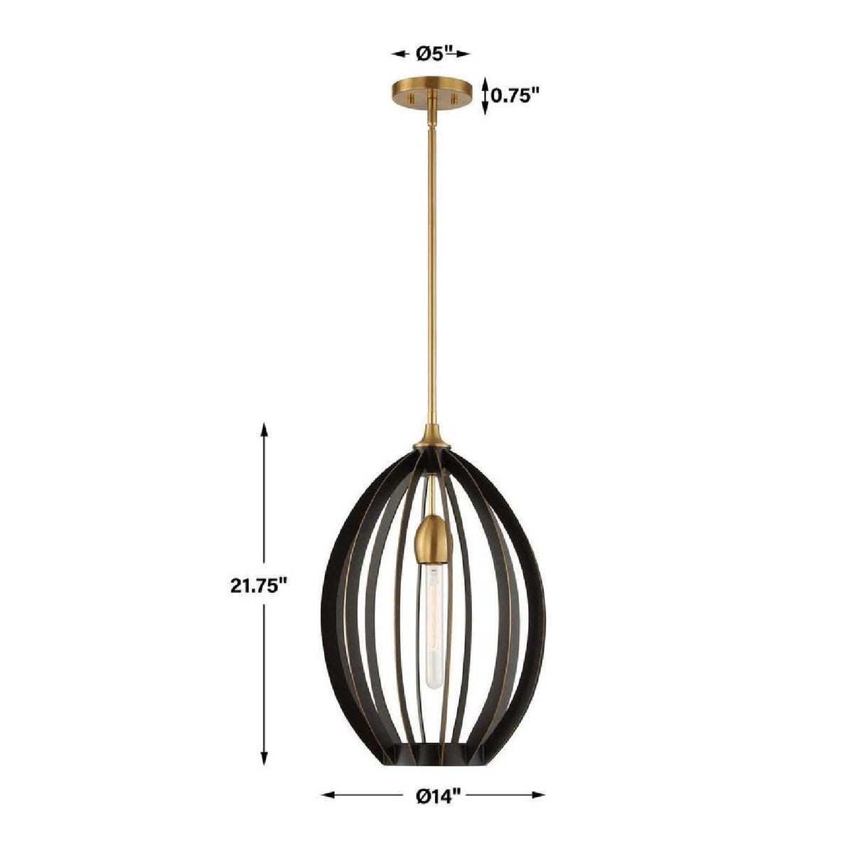 Modern European furniture - Bronze Oval Pendant Lamp - www.oroa.com