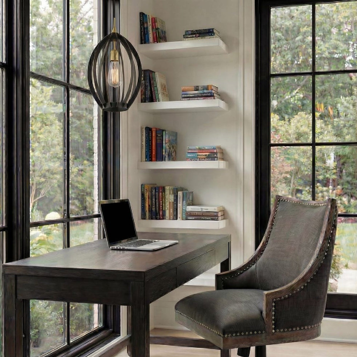 Modern European furniture - Bronze Oval Pendant Lamp - www.oroa.com