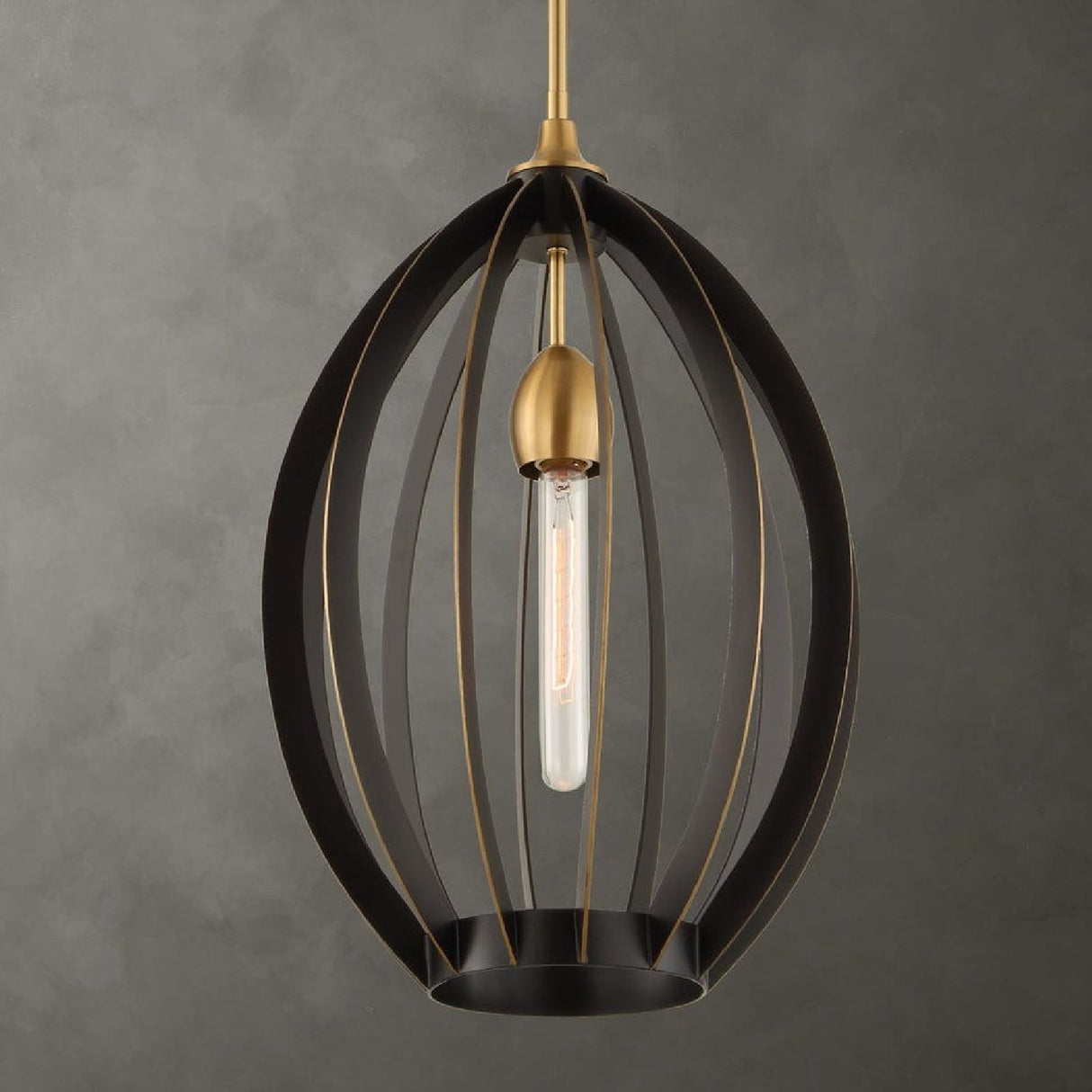 Modern European furniture - Bronze Oval Pendant Lamp - www.oroa.com
