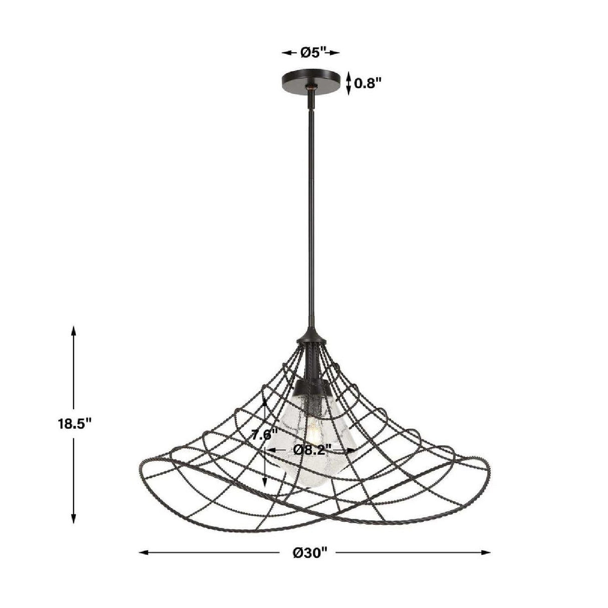 Modern European furniture - Twisted Bronze Indoor/Outdoor Pendant Lamp - www.oroa.com