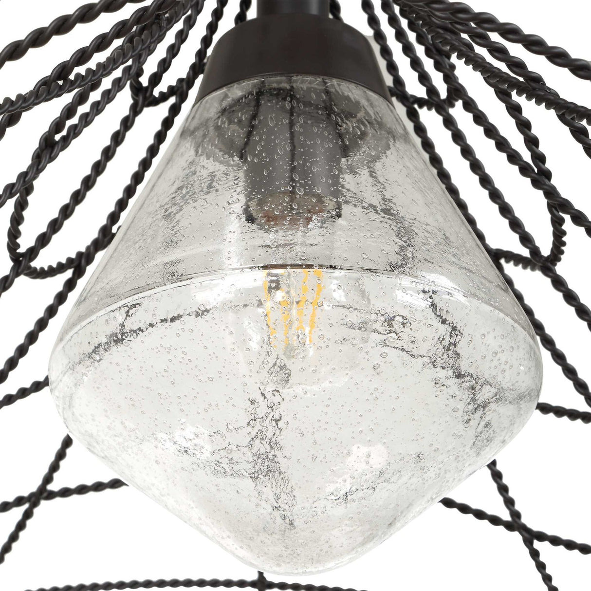 Modern European furniture - Twisted Bronze Indoor/Outdoor Pendant Lamp - www.oroa.com