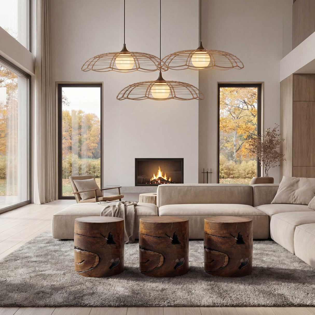Modern European furniture - Scalloped Indoor/Outdoor Pendant Lamp - www.oroa.com