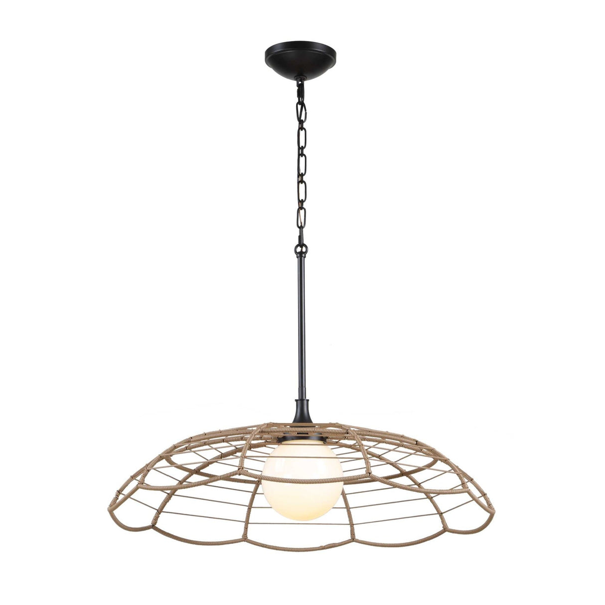 Modern European furniture - Scalloped Indoor/Outdoor Pendant Lamp - www.oroa.com