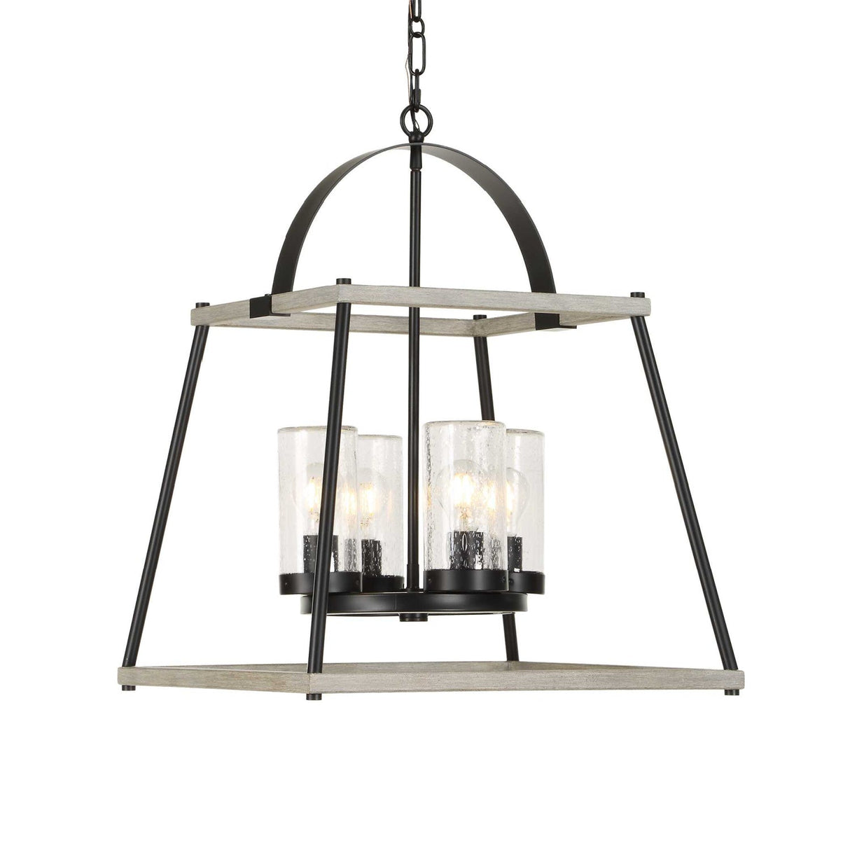 Modern European furniture - Seeded Glass 4-Light Indoor/Outdoor Pendant Lamp - www.oroa.com