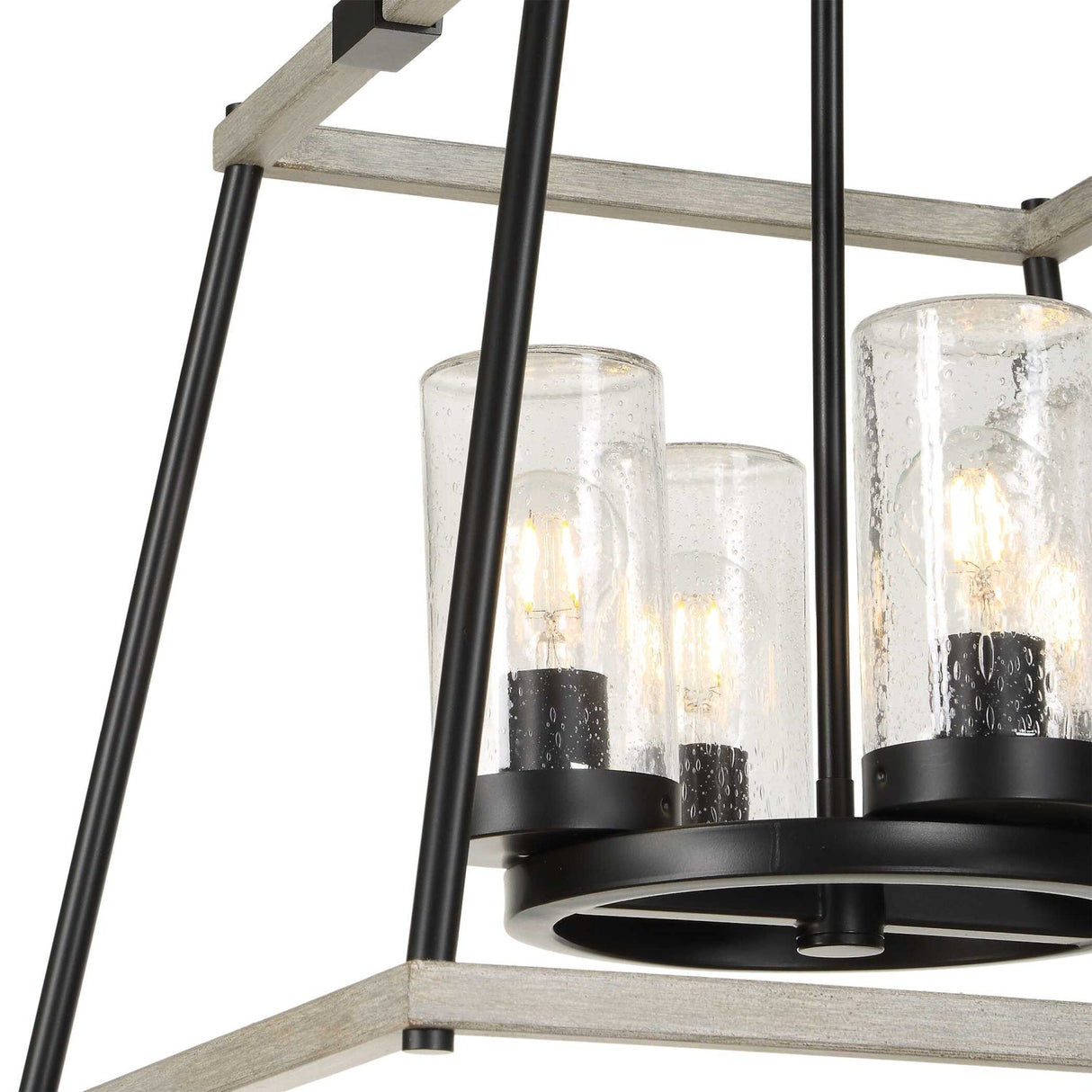 Modern European furniture - Seeded Glass 4-Light Indoor/Outdoor Pendant Lamp - www.oroa.com