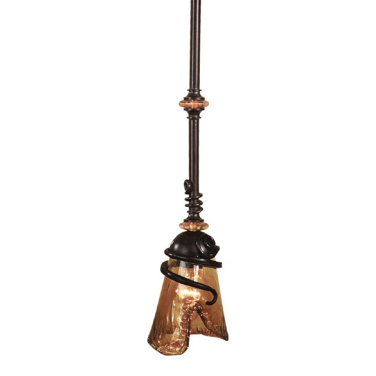 Bronze Framed Glass Mini Pendant Lamp | Uttermost Vitalia - www.oroa.com