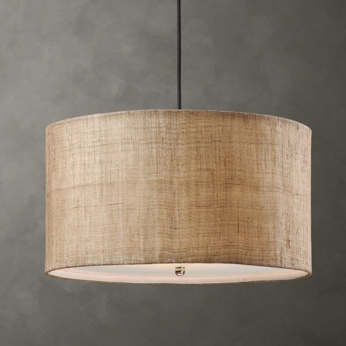 Burlap Weave Pendant Lamp | Uttermost Dafina - www.oroa.com