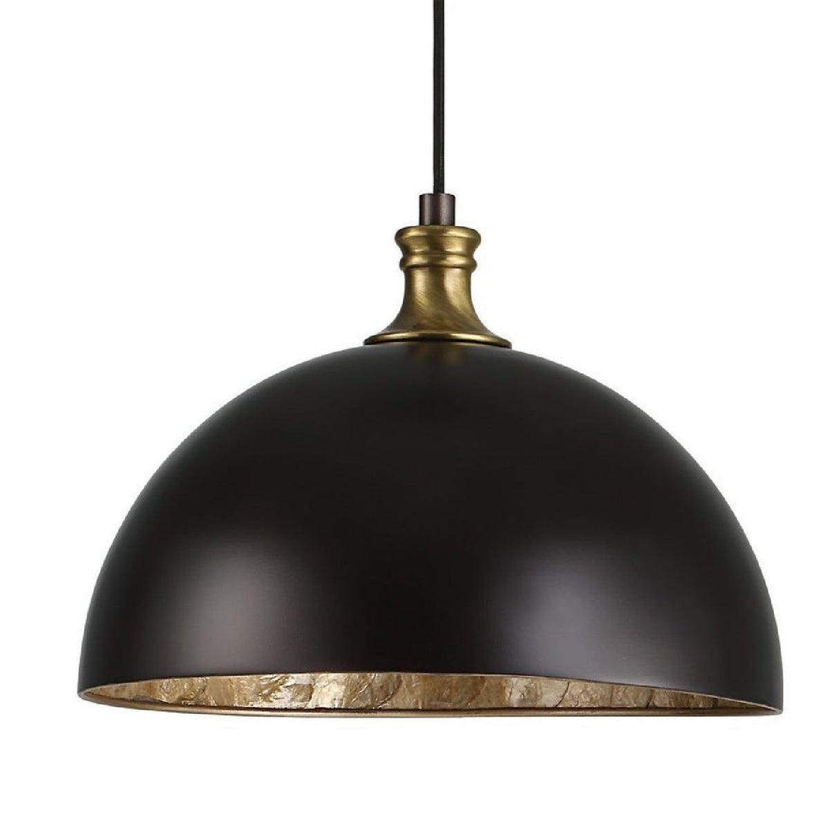 Black Metal Dome Pendant Lamp | Uttermost Placuna - www.oroa.com