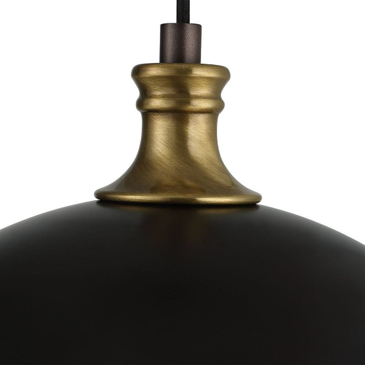 Black Metal Dome Pendant Lamp | Uttermost Placuna - www.oroa.com