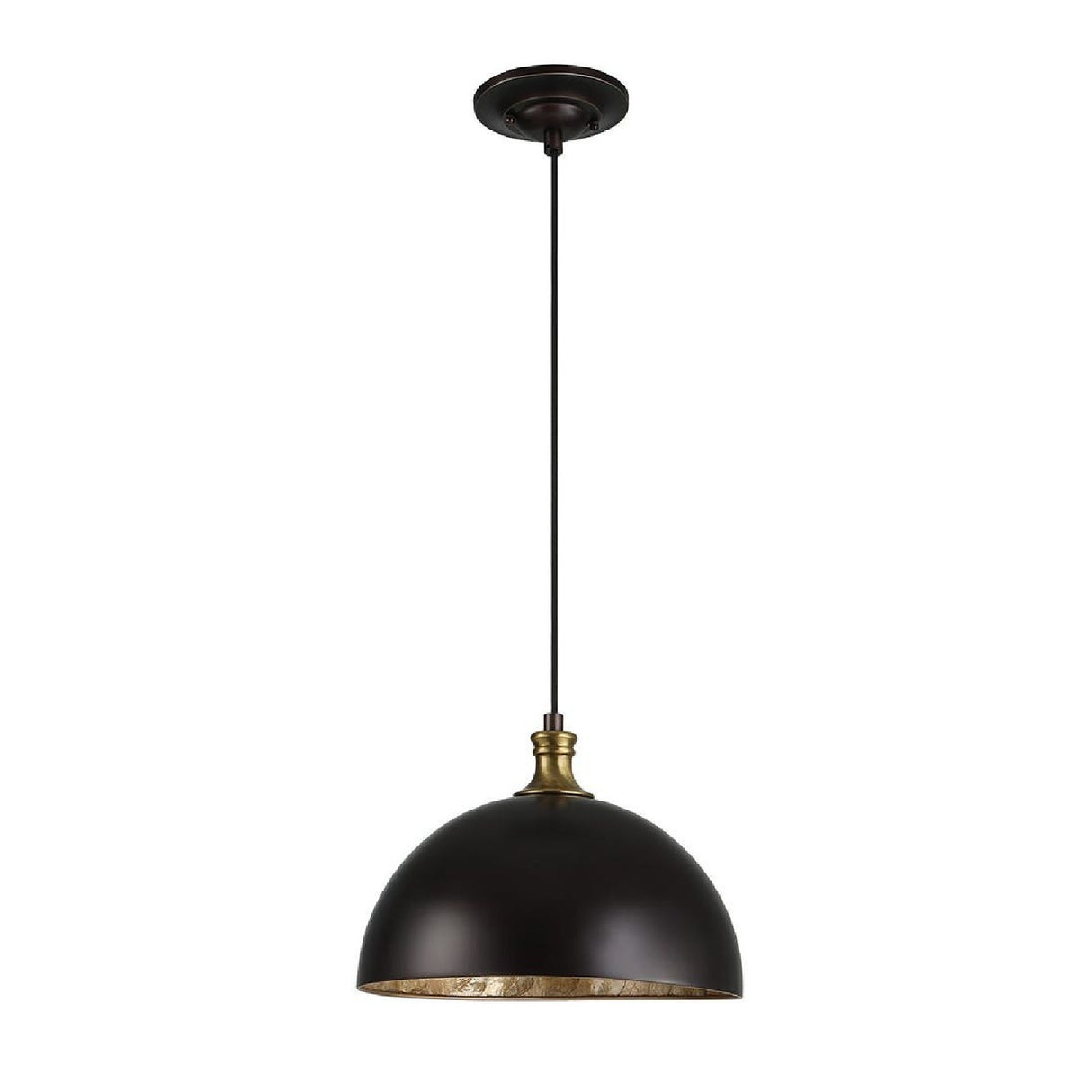 Black Metal Dome Pendant Lamp | Uttermost Placuna - www.oroa.com