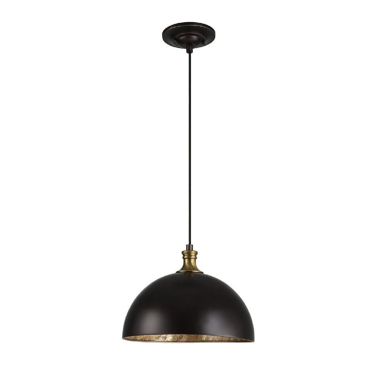 Black Metal Dome Pendant Lamp | Uttermost Placuna - www.oroa.com
