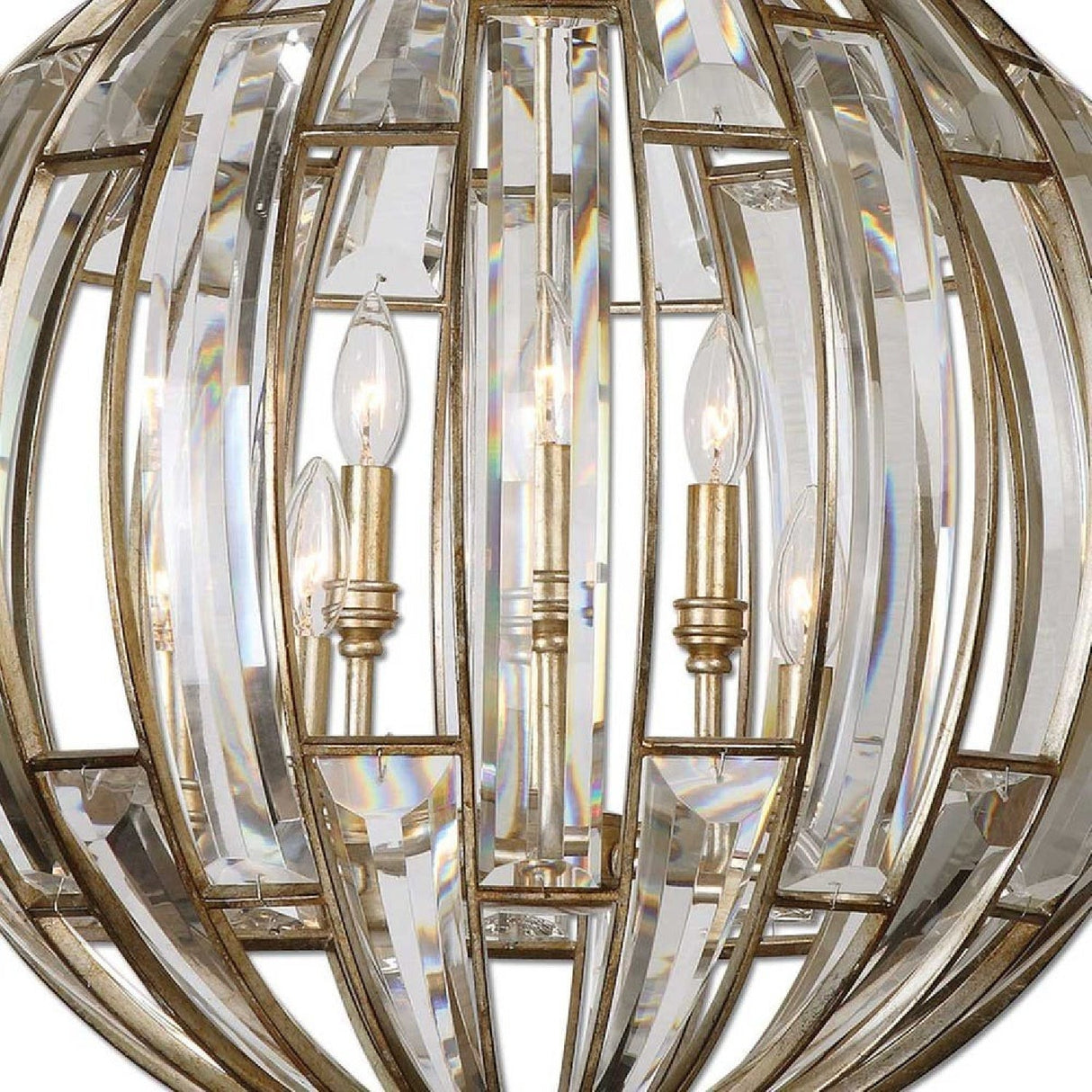 Beveled Crystals Sphere Pendant Lamp | Uttermost Vicentina - www.oroa.com
