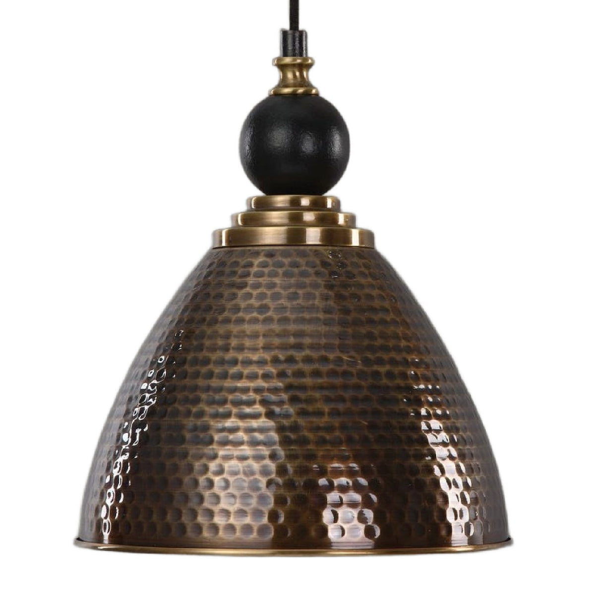Hammered Antique Brass Pendant Lamp | Uttermost Adastra - www.oroa.com