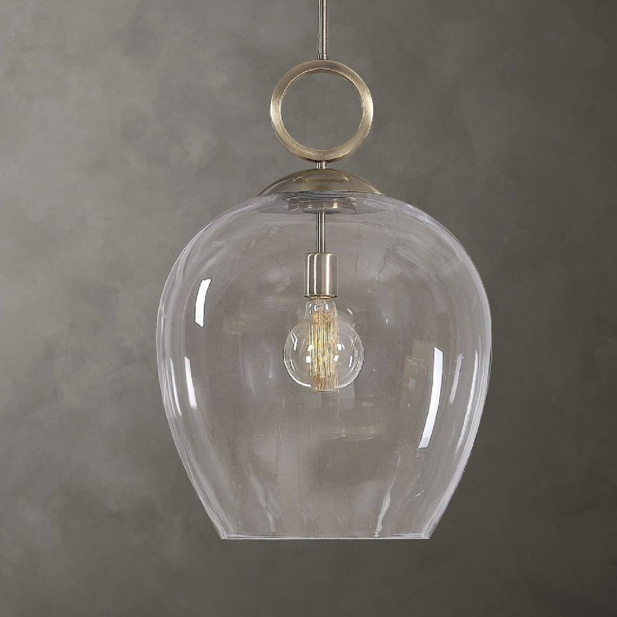 Blown Glass Pendant Lamp | Uttermost Calix - www.oroa.com