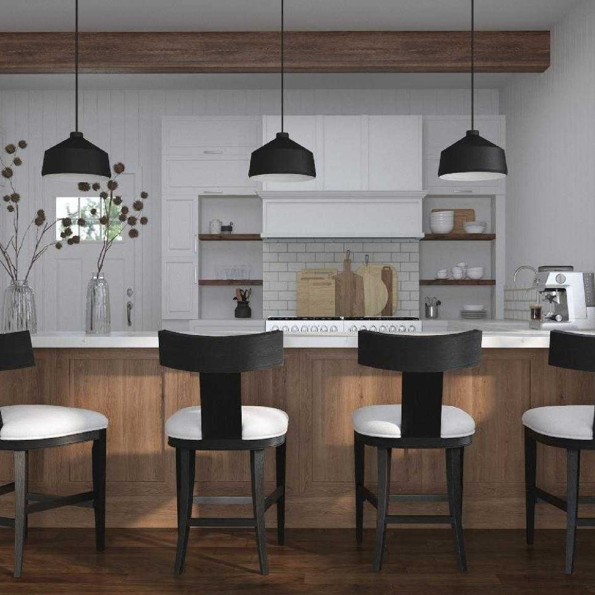 Black Metal Pendant Lamp | Uttermost Holgate