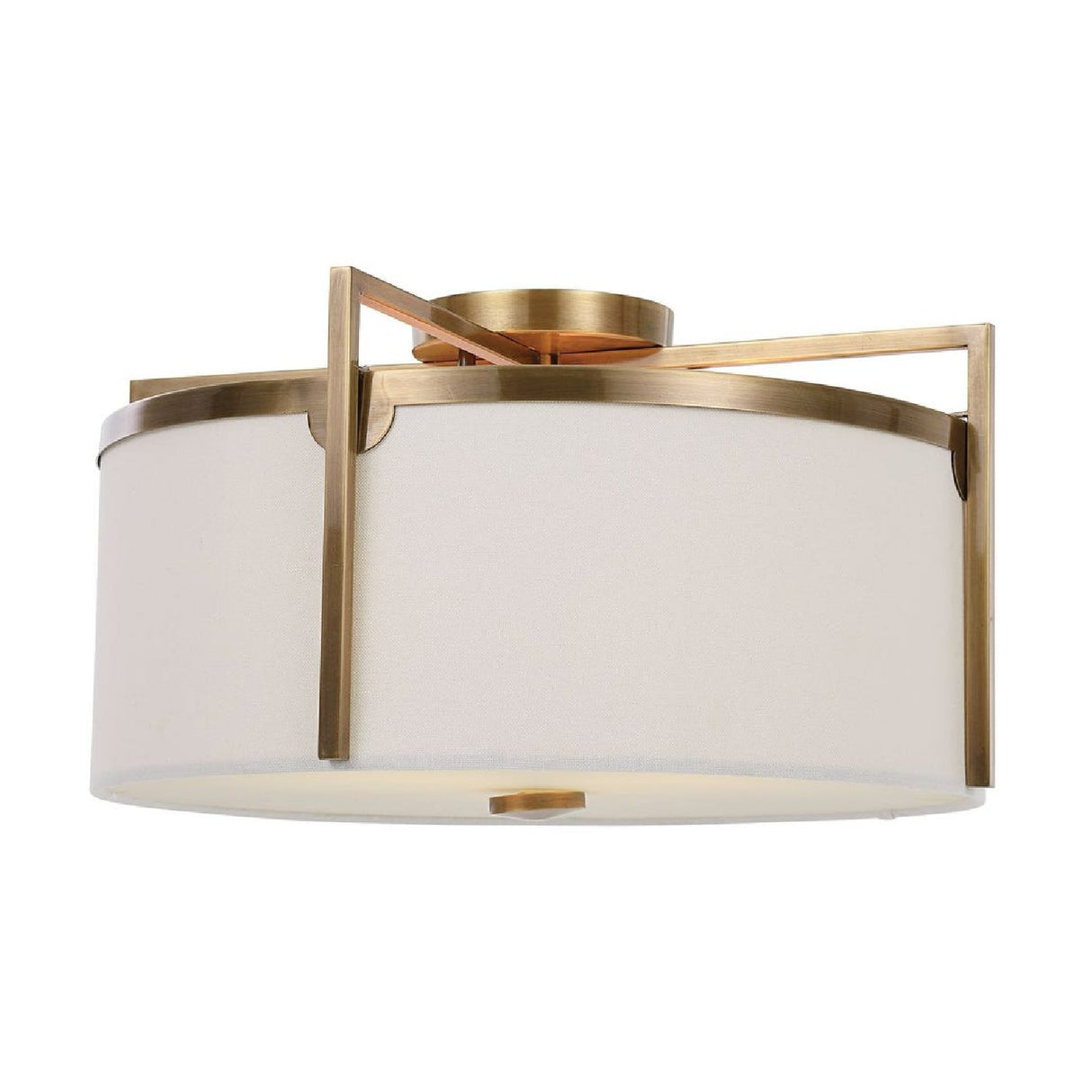 White Linen Ceiling Lamp | Uttermost Colfax - www.oroa.com