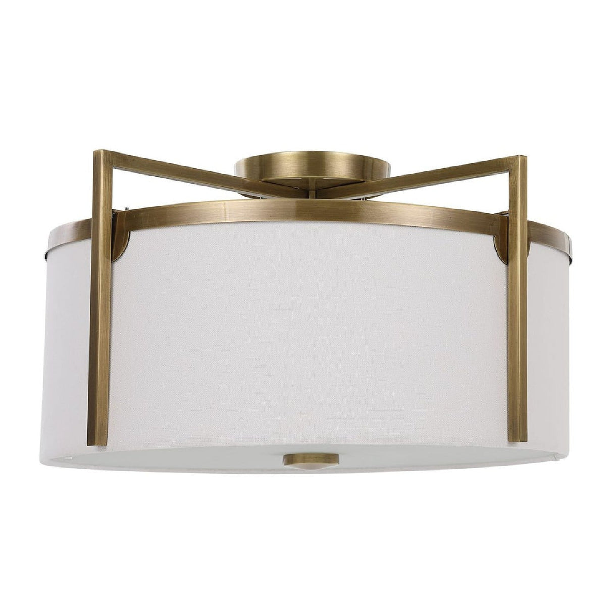 White Linen Ceiling Lamp | Uttermost Colfax - www.oroa.com