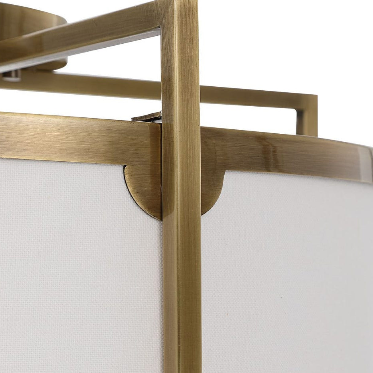 White Linen Ceiling Lamp | Uttermost Colfax - www.oroa.com