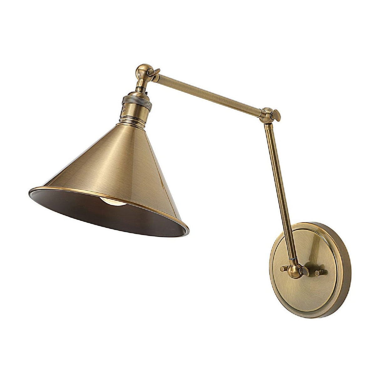 Antique Brass Conical Wall Lamp | Uttermost Exeter - www.oroa.com