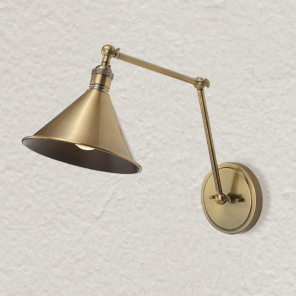 Antique Brass Conical Wall Lamp | Uttermost Exeter - www.oroa.com