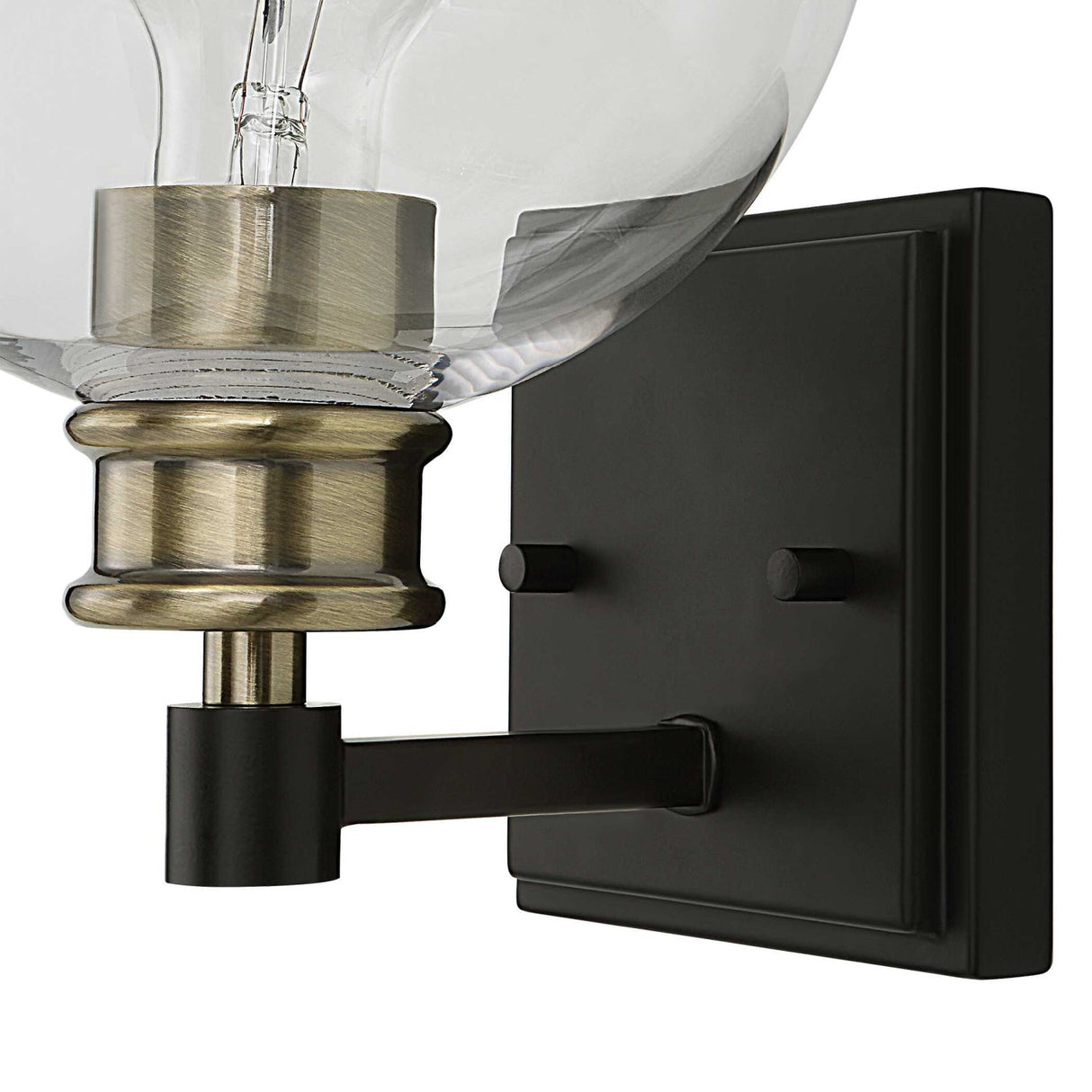 Modern European furniture - Clear Round Glass Wall Lamp - www.oroa.com