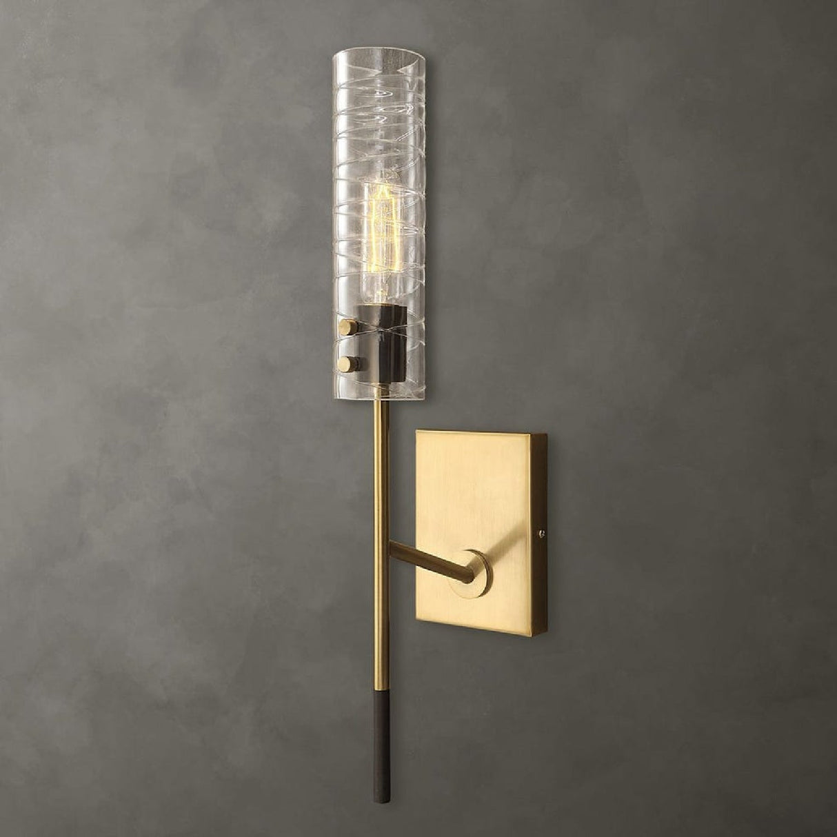 Cylindrical Glass Wall Lamp | Uttermost Telesto - www.oroa.com