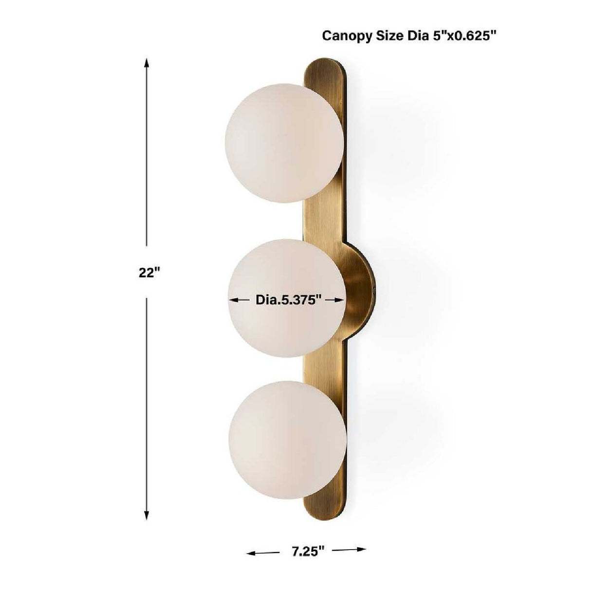 White Opal Globes 3-Light Wall Lamp | Uttermost Droplet - www.oroa.com