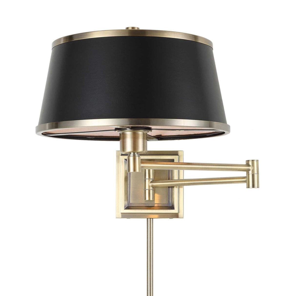 Modern European furniture - Black Leather Look Wall Lamp - www.oroa.com