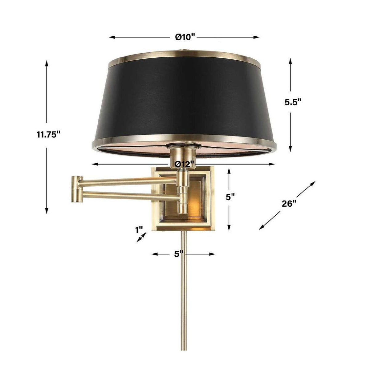 Modern European furniture - Black Leather Look Wall Lamp - www.oroa.com