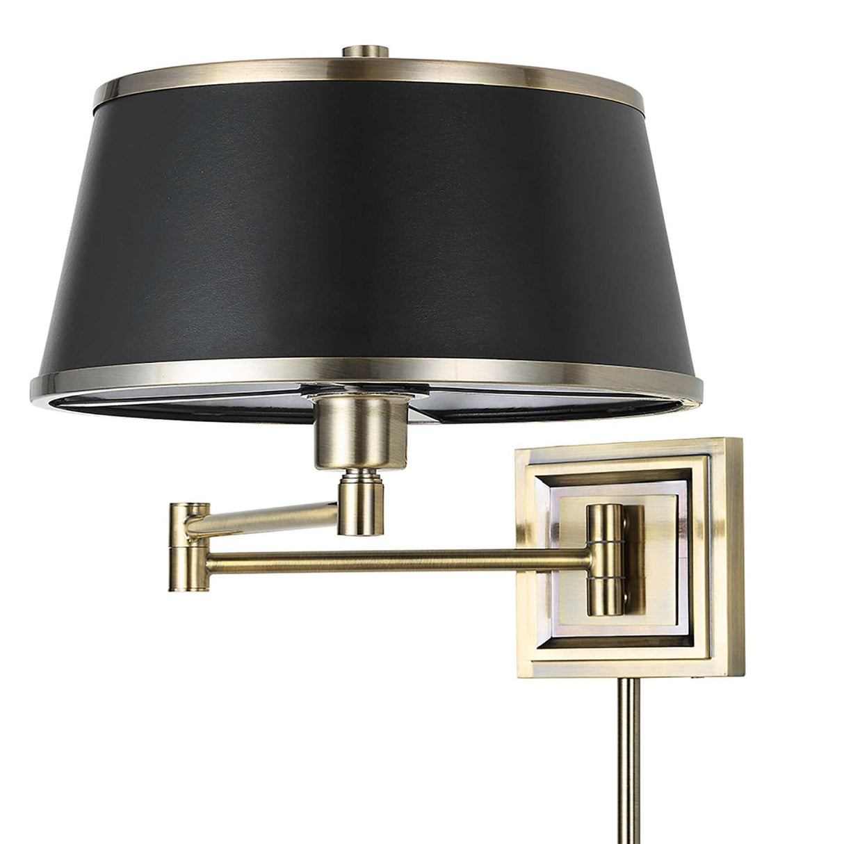 Modern European furniture - Black Leather Look Wall Lamp - www.oroa.com