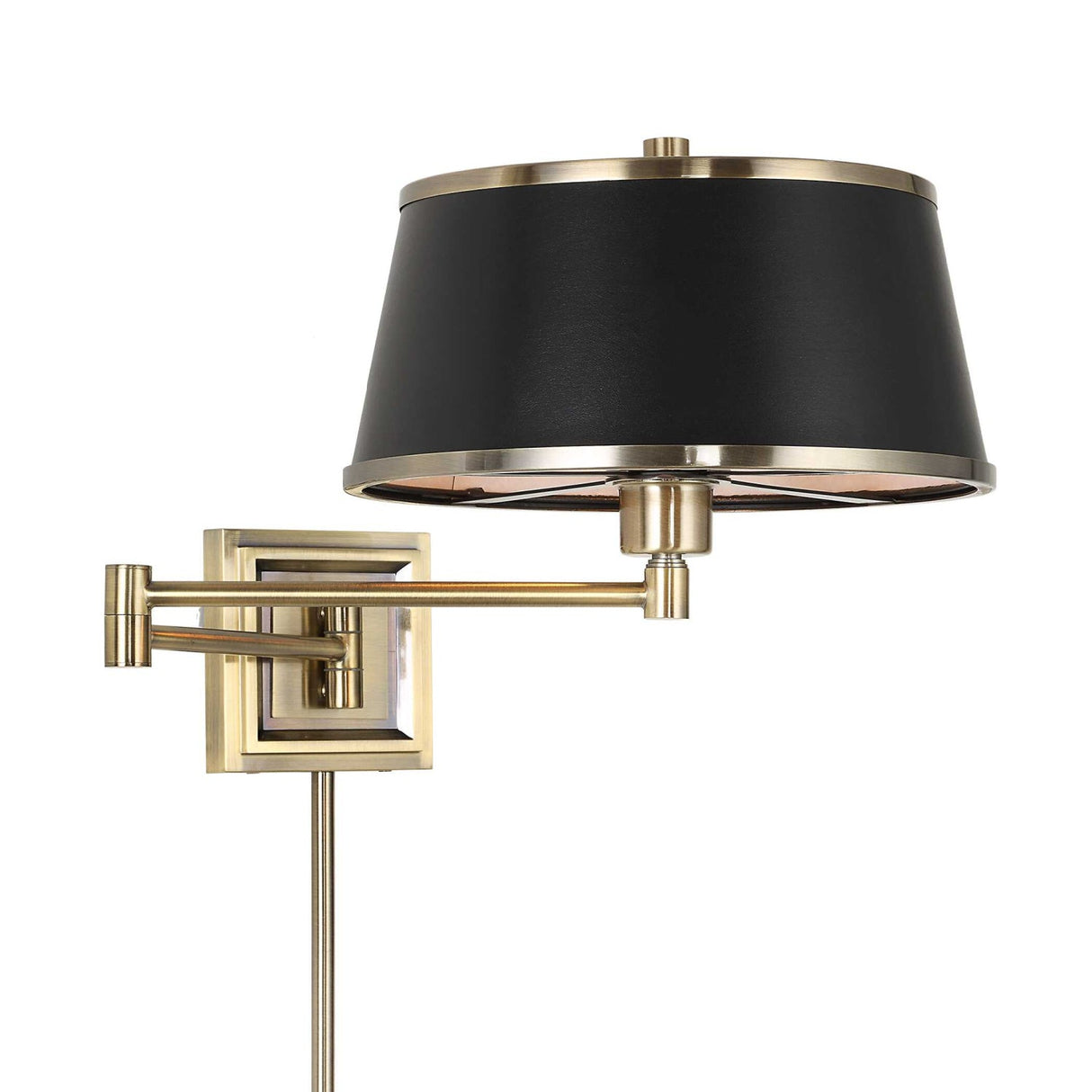 Modern European furniture - Black Leather Look Wall Lamp - www.oroa.com